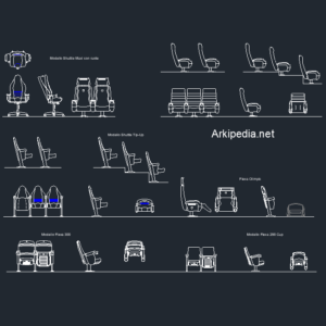 Cinema Conference Room Seats Dwg - Arkipedia EN