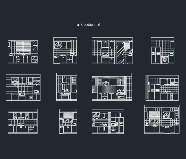 Kitchen Sections Dwg - Arkipedia EN