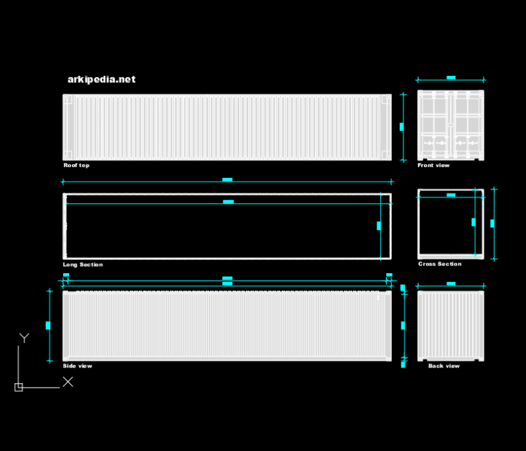 Shipping Container Dwg - Arkipedia En